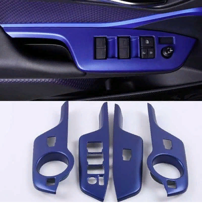 Toyota C-HR 2016-2019 Uyumlu Yedek Parça Kapı Kolçak Kaplama Mavi (elektrikli Ayna Düğmeli Model)