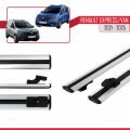 Renault Express 2021 ve Sonrası ile Uyumlu BASIC Model Ara Atkı Tavan Barı Gri 2 Adet
