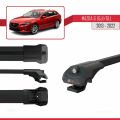 Mazda 6 III (GJ1/GL) 2013-2022 Arası ile Uyumlu ACE-1 Ara Atkı Tavan Barı Siyah 3 Adet