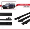 Holden Frontera 2 1999-2004 Arası ile Uyumlu BASIC Model Ara Atkı Tavan Barı Siyah 3 Adet
