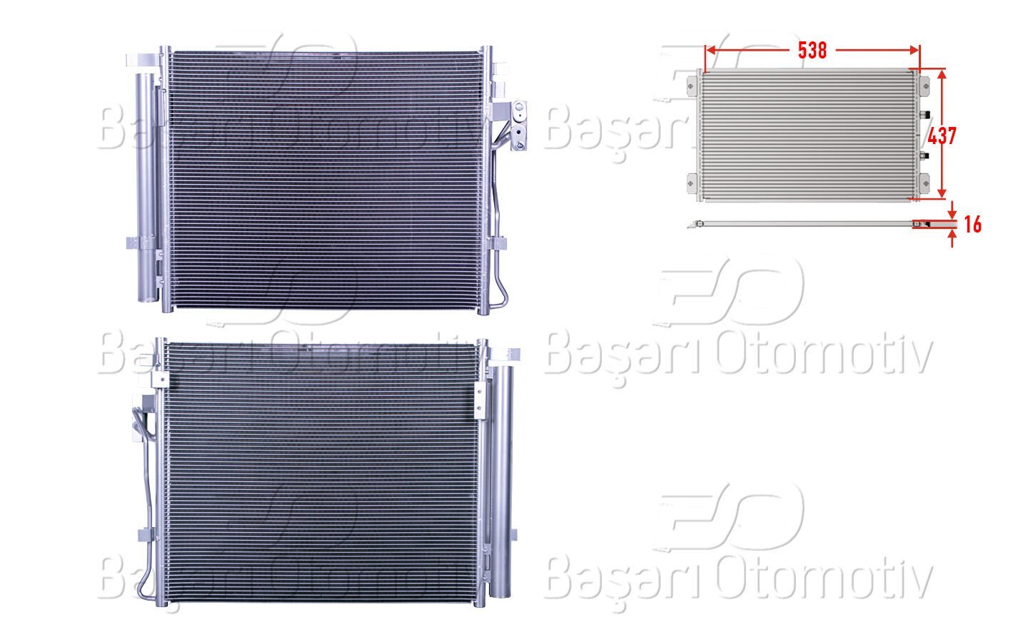 KIA Sorento 2010-2015 Uyumlu Klima Radyatörü