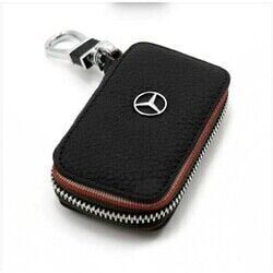 Mercedes İçin Uyumlu Yedek Parça Fermuarlı Deri Anahtar Kabı