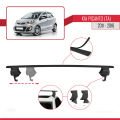Kia Picanto 2 (TA) 2011-2016 Arası ile Uyumlu ACE-4 Ara Atkı Tavan Barı Siyah 2 Adet