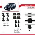 Peugeot 107 2005-2014 Arası ile Uyumlu ACE-4 Ara Atkı Tavan Barı Gri 2 Adet