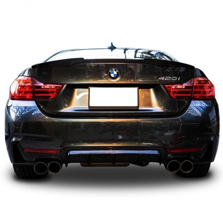 Bmw F32 - F33 - F36 4 Serisi 2013-2020 Uyumlu Yedek Parça M Performance Difüzör (Sağ Sol Çift) Plastik Boyasız