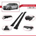 Mercedes C Class 3 (S204) 2008-2014 Arası ile Uyumlu FLY Model Ara Atkı Tavan Barı Siyah 2 Adet