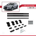 ile Uyumlu (A6 (C6) Allroad 2006-2011 Arası) BASIC Model Ara Atkı Tavan Barı Siyah 2 Adet