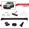 Mercedes GLK Class (X204) 2008-2015 Arası ile Uyumlu FLY Model Ara Atkı Tavan Barı Siyah 2 Adet