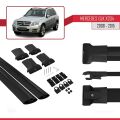 Mercedes GLK Class (X204) 2008-2015 Arası ile Uyumlu FLY Model Ara Atkı Tavan Barı Siyah 2 Adet