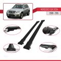 Mercedes GLK Class (X204) 2008-2015 Arası ile Uyumlu FLY Model Ara Atkı Tavan Barı Siyah 2 Adet