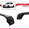 Hyundai Santa Fe 3 (DM) 2013-2018 Arası ile Uyumlu ACE-2 Ara Atkı Tavan Barı Siyah 2 Adet