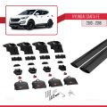 Hyundai Santa Fe 3 (DM) 2013-2018 Arası ile Uyumlu ACE-2 Ara Atkı Tavan Barı Siyah 2 Adet