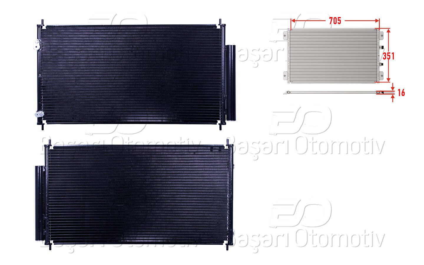 Honda Civic HB 2012 ve Sonrası Klima Radyatörü