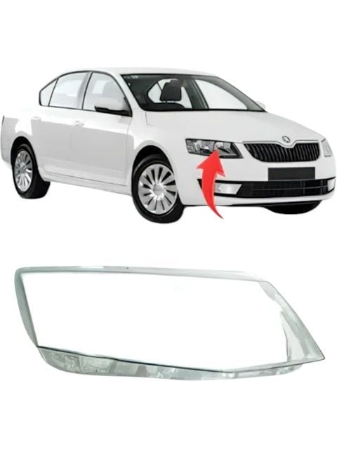 Skoda Octavia 3 2013-2017 Sağ Far Camı