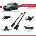 Mercedes M Class 2 (W164) 2005-2011 Arası ile Uyumlu FLY Model Ara Atkı Tavan Barı Gri 2 Adet