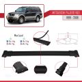 Mitsubishi Pajero (V60) 5 Kapı 1999-2006 Arası ile Uyumlu FLY Model Ara Atkı Tavan Barı Siyah 2 Adet