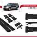 Mitsubishi Pajero (V60) 5 Kapı 1999-2006 Arası ile Uyumlu FLY Model Ara Atkı Tavan Barı Siyah 2 Adet