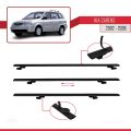 Kia Carens Post-Facelift 2002-2006 Arası ile Uyumlu BASIC Model Ara Atkı Tavan Barı Siyah 2 Adet