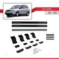 Kia Carens Post-Facelift 2002-2006 Arası ile Uyumlu BASIC Model Ara Atkı Tavan Barı Siyah 2 Adet