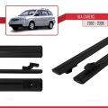 Kia Carens Post-Facelift 2002-2006 Arası ile Uyumlu BASIC Model Ara Atkı Tavan Barı Siyah 2 Adet