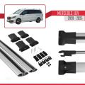 Mercedes EQV (W447) 2020 ve Sonrası ile Uyumlu FLY Model Ara Atkı Tavan Barı Gri 2 Adet
