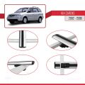 Kia Carens Post-Facelift 2002-2006 Arası ile Uyumlu BASIC Model Ara Atkı Tavan Barı Gri 2 Adet