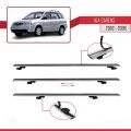 Kia Carens Post-Facelift 2002-2006 Arası ile Uyumlu BASIC Model Ara Atkı Tavan Barı Gri 2 Adet