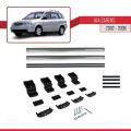 Kia Carens Post-Facelift 2002-2006 Arası ile Uyumlu BASIC Model Ara Atkı Tavan Barı Gri 2 Adet