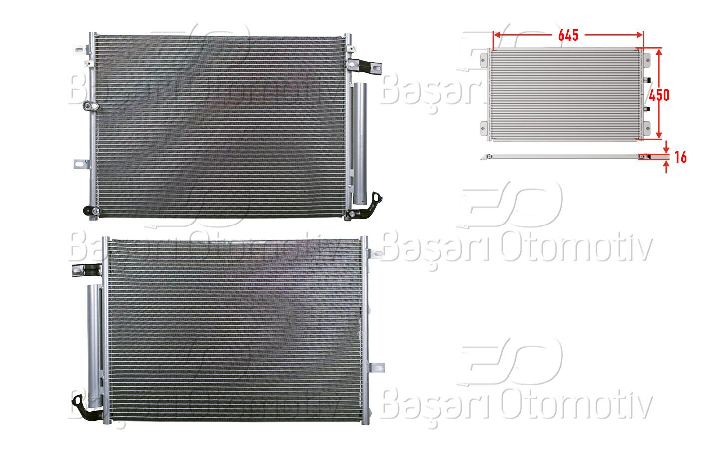 Jeep Cherokee 2013-Sonrası Uyumlu Klima Radyatörü