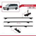 Mercedes EQV (W447) 2020 ve Sonrası ile Uyumlu BASIC Model Ara Atkı Tavan Barı Siyah 3 Adet