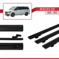 Mercedes EQV (W447) 2020 ve Sonrası ile Uyumlu BASIC Model Ara Atkı Tavan Barı Siyah 3 Adet