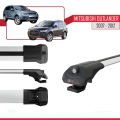 Mitsubishi Outlander 2 2007-2012 Arası ile Uyumlu ACE-1 Ara Atkı Tavan Barı Gri 3 Adet