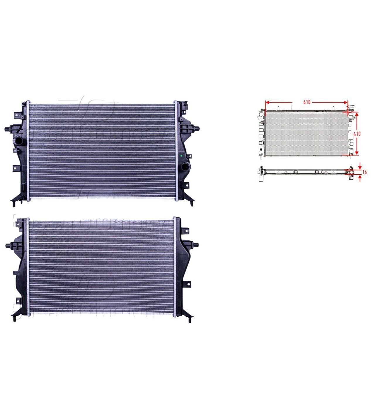 Kia Ceed Combi Van Niro XCeed 1.6 GDI 2016 Sonrası Su Radyatörü Brazing MT-AT 610X410X16