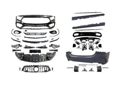 Mercedes W177 2018+ A Serisi Sedan İçin Uyumlu A45 Bodykit (Arka Tamponlu Set)