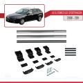 Alfa Romeo 159 (T939) SW 2006-2011 Arası ile Uyumlu BASIC Model Ara Atkı Tavan Barı Gri 2 Adet