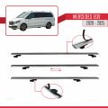 Mercedes EQV (W447) 2020 ve Sonrası ile Uyumlu BASIC Model Ara Atkı Tavan Barı Gri 4 Adet