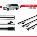 Mercedes EQV (W447) 2020 ve Sonrası ile Uyumlu BASIC Model Ara Atkı Tavan Barı Gri 3 Adet
