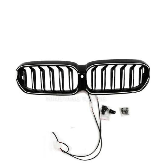 Bmw G30 LCI M5 Beyaz Ledli Panjur Parlak Siyah