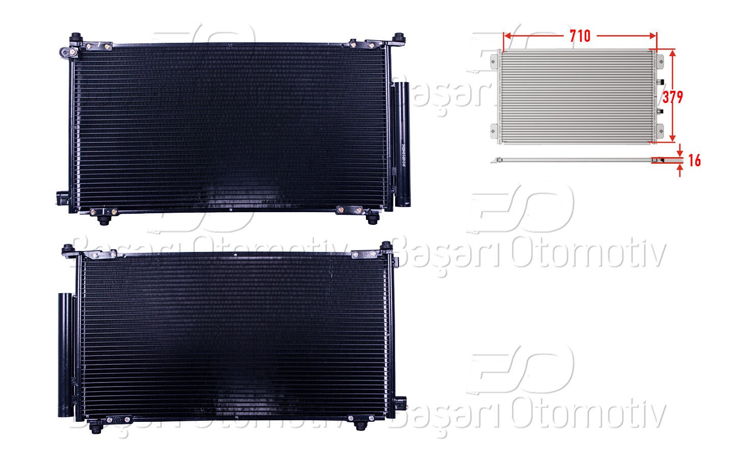 Honda CRV 2003 ve Sonrası Uyumlu Klima Radyatörü