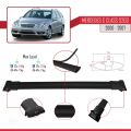 Mercedes C Class 2 (S203) 2000-2007 Arası ile Uyumlu FLY Model Ara Atkı Tavan Barı Siyah 2 Adet