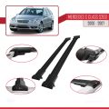Mercedes C Class 2 (S203) 2000-2007 Arası ile Uyumlu FLY Model Ara Atkı Tavan Barı Siyah 2 Adet