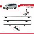 Mercedes EQV (W447) 2020 ve Sonrası ile Uyumlu BASIC Model Ara Atkı Tavan Barı Gri 2 Adet