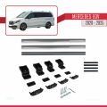 Mercedes EQV (W447) 2020 ve Sonrası ile Uyumlu BASIC Model Ara Atkı Tavan Barı Gri 2 Adet