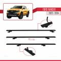 Ford Ranger (P703) 2022-2024 Arası ile Uyumlu BASIC Model Ara Atkı Tavan Barı Siyah 2 Adet