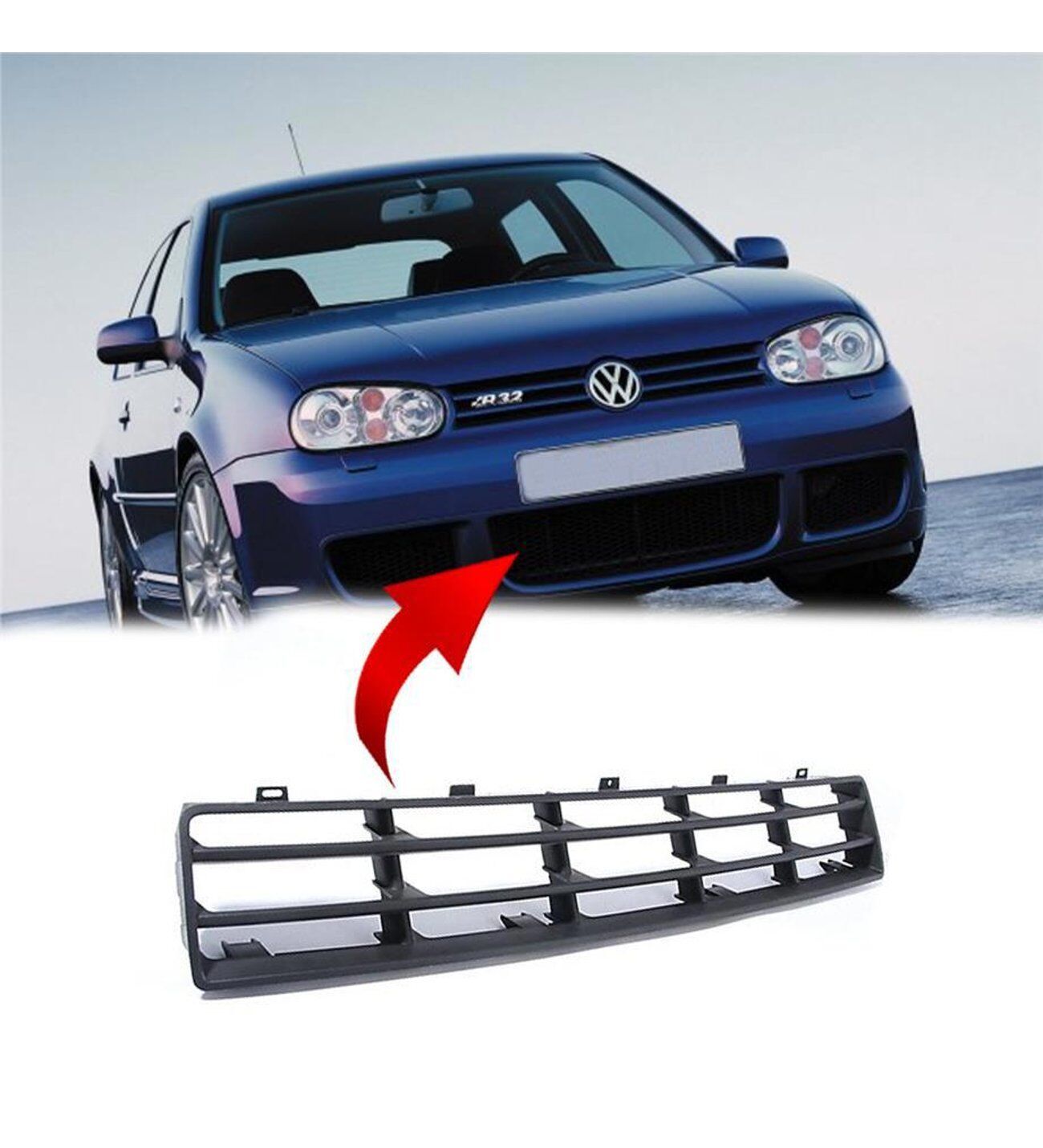 Volkswagen Golf 4 1998-2004 Orta Tampon Izgarası