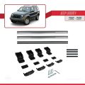 Jeep Liberty 2002-2007 Arası ile Uyumlu BASIC Model Ara Atkı Tavan Barı Gri 2 Adet