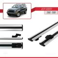 Jeep Liberty 2002-2007 Arası ile Uyumlu BASIC Model Ara Atkı Tavan Barı Gri 2 Adet