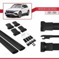 Mercedes EQB (X243) 2021 ve Sonrası ile Uyumlu FLY Model Ara Atkı Tavan Barı Siyah 2 Adet