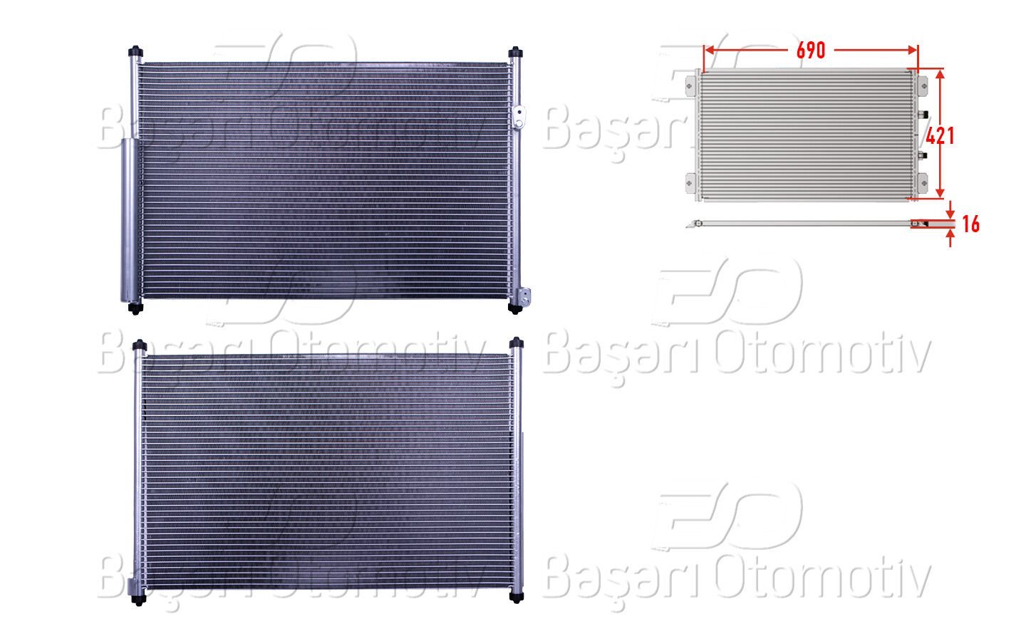 Suzuki Grand Vitara 2 1.6 1.9 2.4 Klima Radyatörü