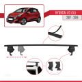 Hyundai i10 II (IA) Post-Facelift 2017-2019 Arası ile Uyumlu ACE-4 Ara Atkı Tavan Barı Siyah 2 Adet
